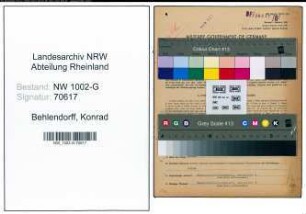 Entnazifizierung Konrad Behlendorff, geb. 17.01.1902 (Opernsaenger)