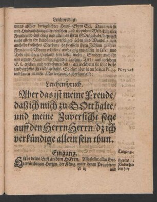 Leichenspruch.