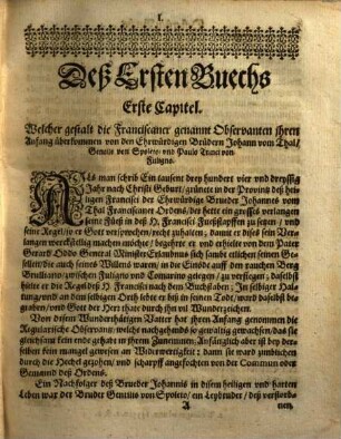 Der Cronicken der Eingesetzten Orden deß Heyligen Vatters Francisci ... Theyl, 4