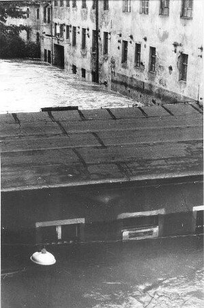 Görlitz. Obermühle, Hochwasser im Juli 1981, Repro