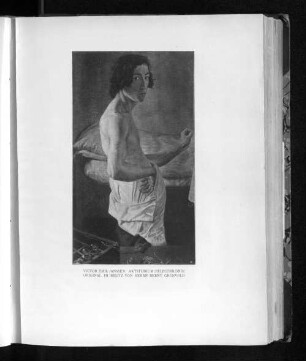 Victor Emil Janssen. Aktstudium (Selbstbildnis) Original. Im Besitz von Herrn Bernt Grünvold