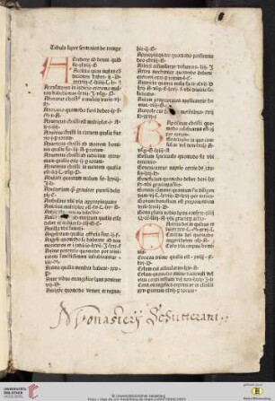 Tabula super sermones de tempore