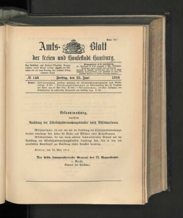 No. 146, 23. Juni 1916