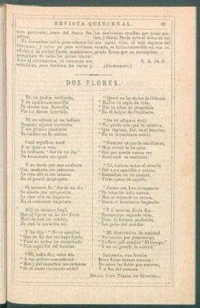 Dos flores.