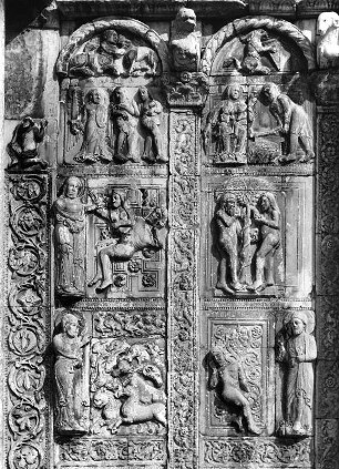 Wandrelief mit Szenen aus dem Alten Testament : Wandrelief mit Szenen aus dem Alten Testament (1138; Nicolaus). Verona, San Zeno Maggiore