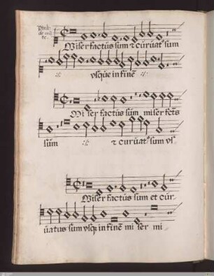 Philippus de Monte : Miser factus sum
