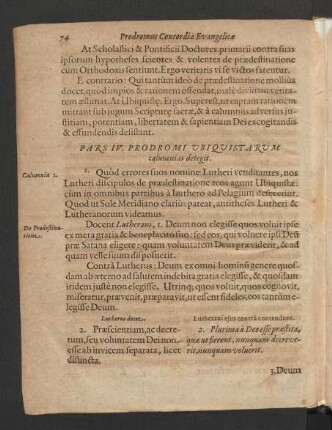 Pars IV. Prodromi Ubiquistarum calumnias detegit.
