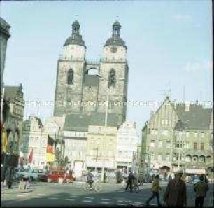 Markt und Stadtkirche in Lutherstadt Wittenberg