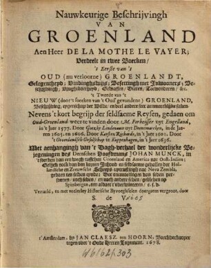 Nauwkeurige Beschryving van Groenland