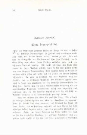 Zehntes Kapitel. Anna behauptet sich