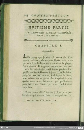 Huitieme Parie. De L´ Economie Animale Considérée Dans Les Insectes