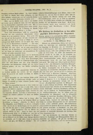 ¬Die¬ Stellung der Katholiken zu den pädagogischen Bestrebungen der Gegenwart : Vortrag, gehalten in der philosophischen Sektion des fünften internationalen Kongresses katholischer Gelehrten in München am 28. September 1900