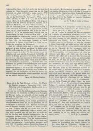 88-89 [Rezension] Steinmetz, Rudolf, Heilige Stunden