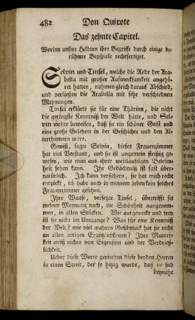 Das zehnte Capitel. - Das vierzehente Capitel.