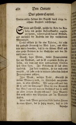 Das zehnte Capitel. - Das vierzehente Capitel.