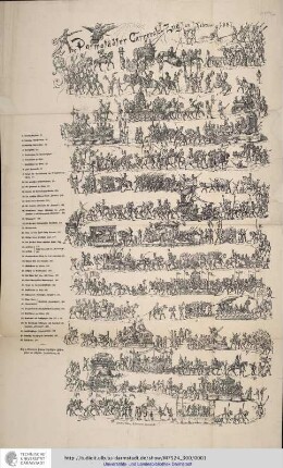 Zweiter Darmstädter Carnevalszug [vom] 22. Februar 1887. Darmstadt: Hohmann