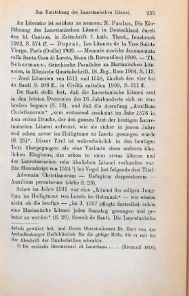 254-267 Zur Entstehung der Lauretanischen Litanei