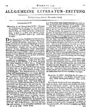 Magazin zur Beförderung des Schulwesens im katholischen Teutschlande. Hrsg. von Michael Feder. Bd. 1-2. Würzburg: Rienner 1791-93