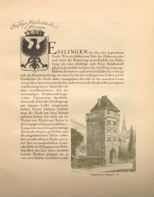 Die große Reichsstadt Eßlingen