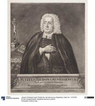 Porträt des Veit Hieronymus Regenfuss