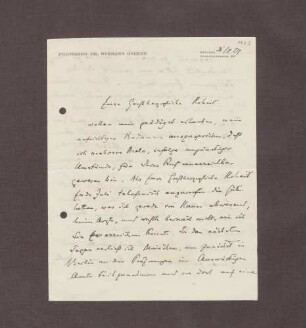 Schreiben von Hermann Oncken an Prinz Max von Baden; Ereignisse im November 1918 und Kontakt zu Kurt Hahn
