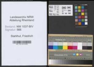 Entnazifizierung Friedrich Stahlhut , geb. 28.09.1890 (Steuersekretaer)