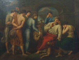 Jacobs Brüder bringen Abraham Jacobs blutigen Rock