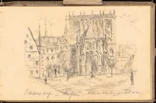 Skizzenbuch 1898-99: Meißen. Schloßhof Ansicht