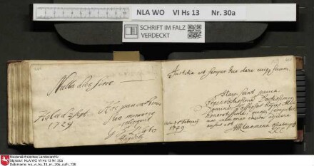 Stammbuch des U. J. Schrader aus Hannover