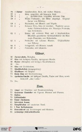 Gläser (Nr. 66-75)