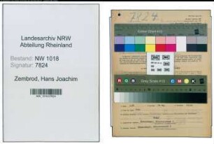 Entnazifizierung Hans Joachim Zembrod , geb. 24.03.1909 (Arzt)