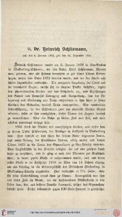 9. Dr. Heinrich Schliemann