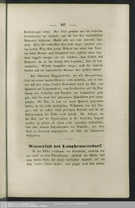 Wasserfall bei Langhennersdorf
