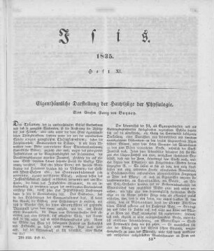 Eigenthümliche Darstellung der Hauptzüge der Physiologie / vom Grafen Georg von Buquoy