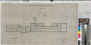 Arnsberg (Arnsberg) Regierungsgebäude Grundriß 3. Obergeschoß 1946 1 : 200 42 x 76 Pause Staatshochbauamt