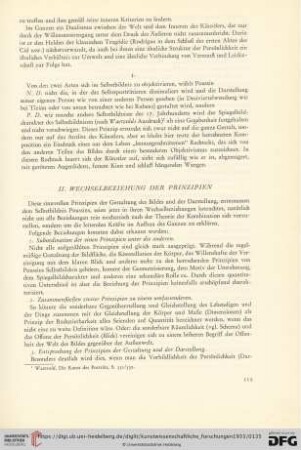 II. Wechselbeziehung der Prinzipien