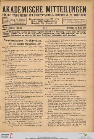 Nr. 6 (19. März 1919)