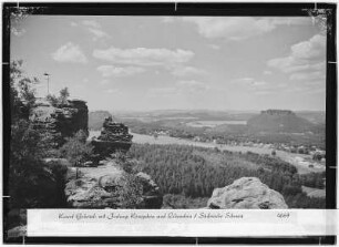 Kurort Gohrisch mit Festung und Lilienstein