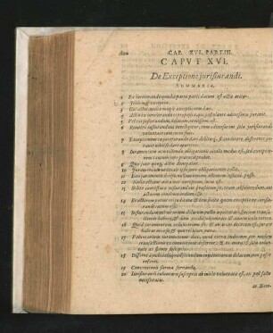 Caput XVI. De Exceptione iurisiurandi.