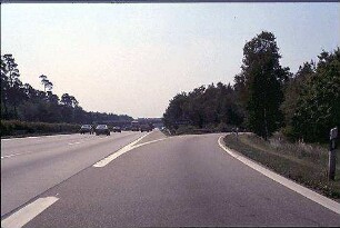 Ausfahrt West von Hauptfahrbahn West (Heidelberg Richtung Karlsruhe)