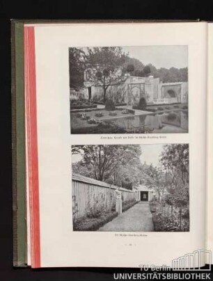 Gartenhaus, Terrasse und Bassin im Schultze-Naumburg-Garten / Der Schultze-Naumburg-Garten