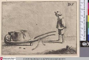 [Bauer mit Schubkarre; Peasant with a Wheelbarrow]
