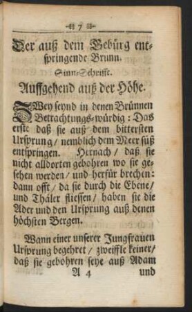 Der auß dem Gebürg entspringende Brunn
