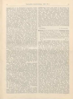 14-15 [Rezension] Wehhofer, Thomas, Die Apologie Justins, des Philosophen und Märtyrers in literarhistorischer Beziehung zum erstenmal untersucht