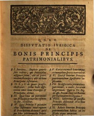Disp. iur. de bonis principis patrimonialibus