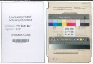 Entnazifizierung Georg Ohlendorf , geb. 06.09.1896 (Verw.Beamter)