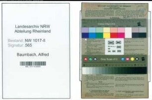 Entnazifizierung Alfred Baumbach , geb. 16.02.1901 (Fabrikant)
