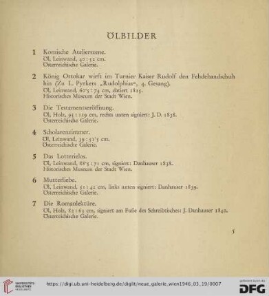 Ölbilder (Nr. 1 - 18)
