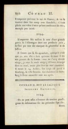 Conrad II. Dit Le Salique Seizieme Empereur.