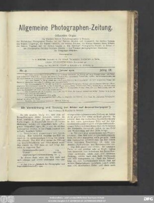 Nr. 41. 9. Januar 1902. Jahrg. IX.
